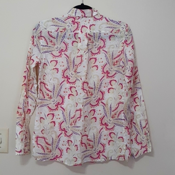Etro Ramie Multicolor Paisley Button down Shirt - Picture 7 of 7